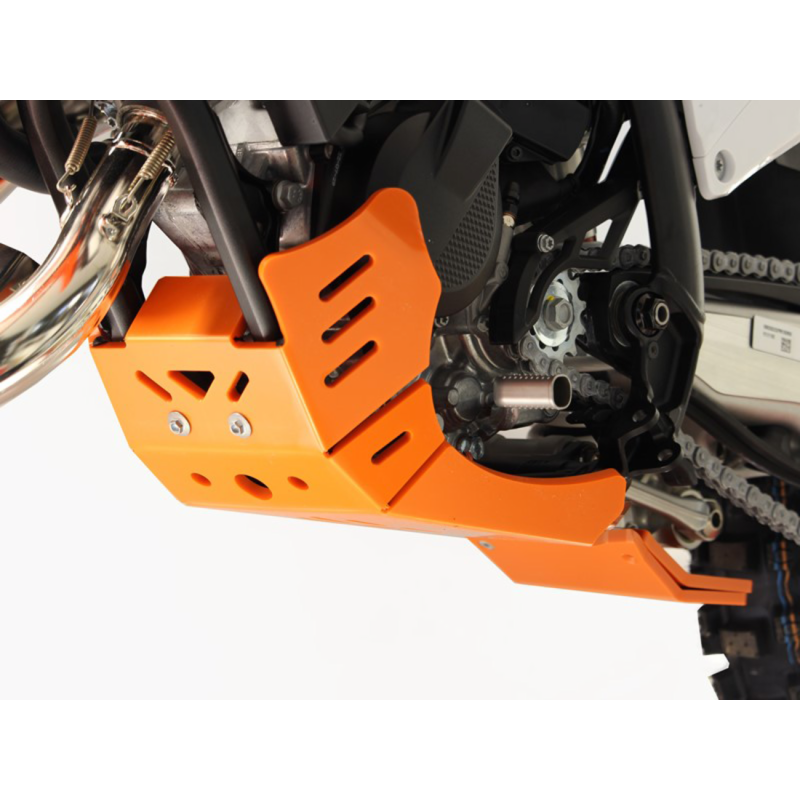 XTR SKIDPLATE 8MM KTM-  125 SX-XC-ORANGE