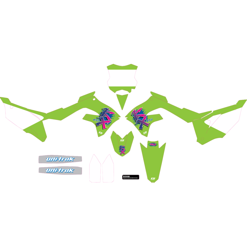 Cmplt kit 93 KX RETRO - KXF 450 (19-23) WHT BG