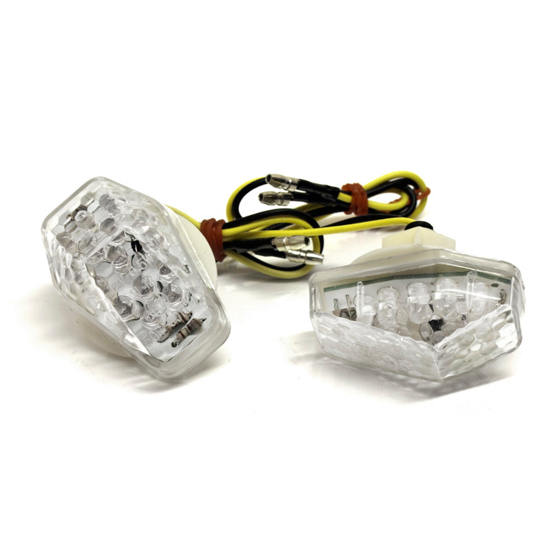 FLASHERS 'FLUSH MOUNT' SUZUKI CLEAR LENS LED