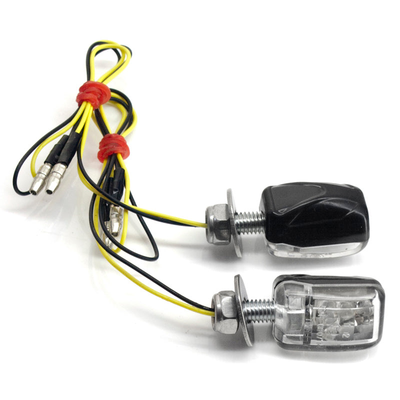 FLASHERS 'CHICKLETS' BLACK / LED