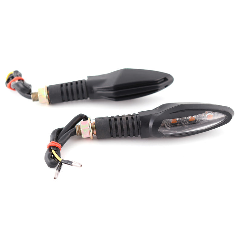 FLASHER 'FOCUS' BLACK LED 2PCS