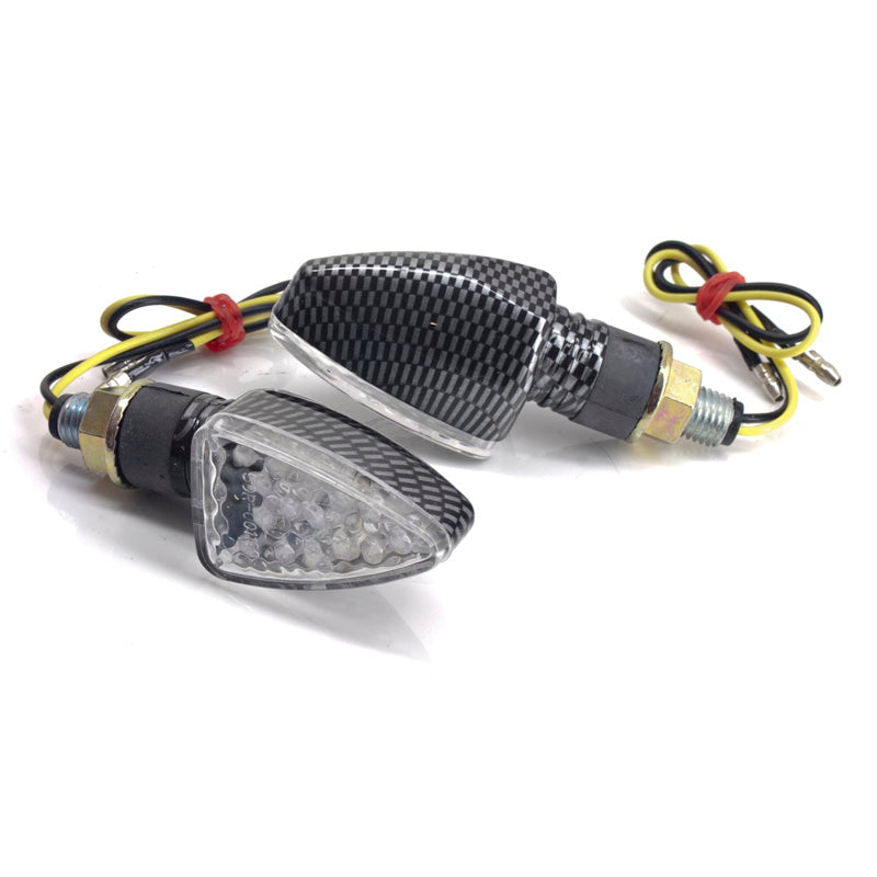 FLASHERS LED 'DEVIL II' CARBON LOOK