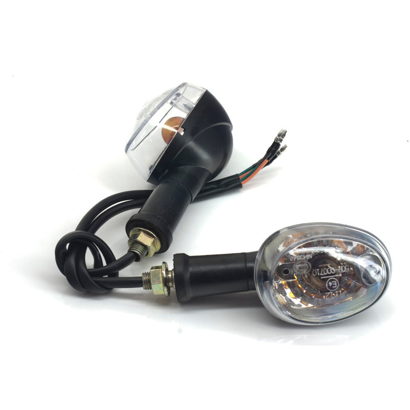 FLASHERS BLACK(2)CLEAR 12VOLT / DOT