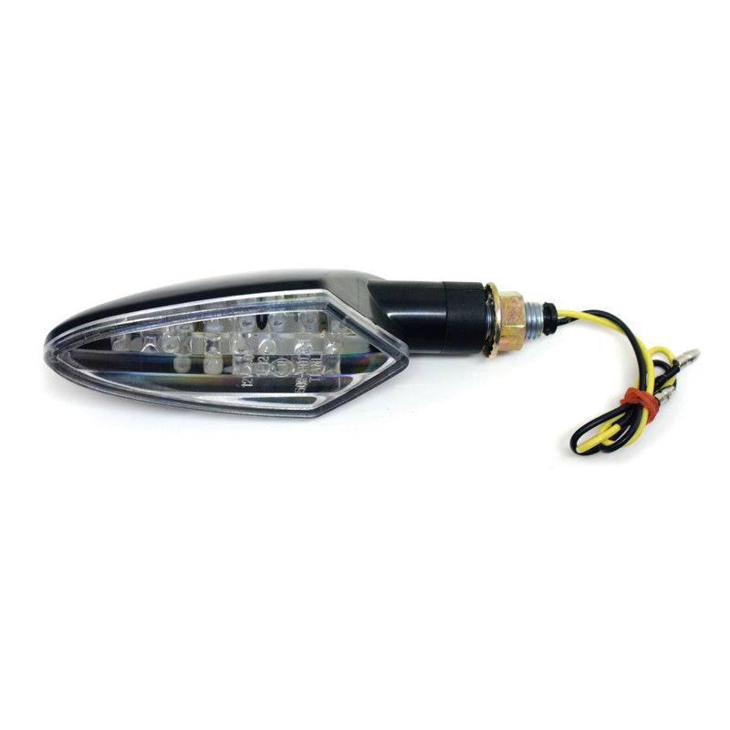 FLASHERS 'EUROPA' BLACK / LED