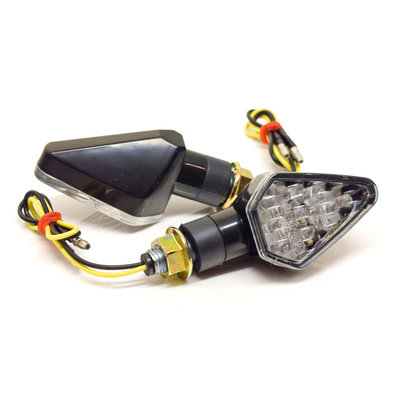 FLASHERS '3D ARROW' BLACK / LED