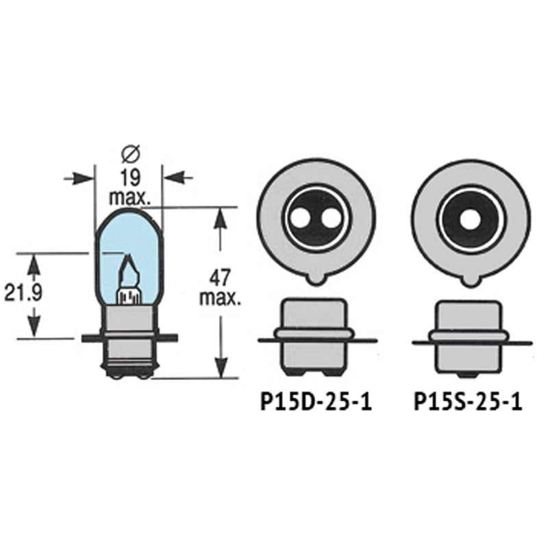 BULB P15D-25-1