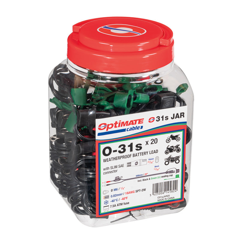 @OPTIMATE CABLE, SAE - 1/4 RINGS, 20' (20PCS)