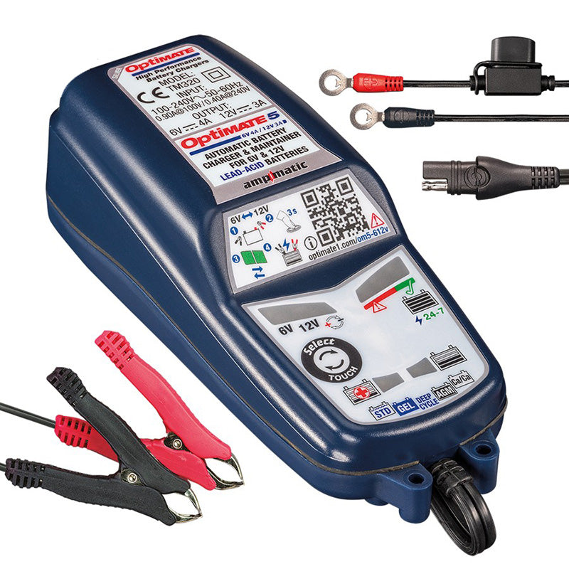 OPTIMATE 5 SELECT, 8-STEP 6/12V@ 4/3A CHARGER