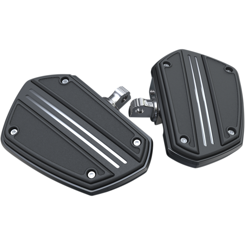 Twin Rail boards w/ Adapters for H-D Male Mount Clevis Black