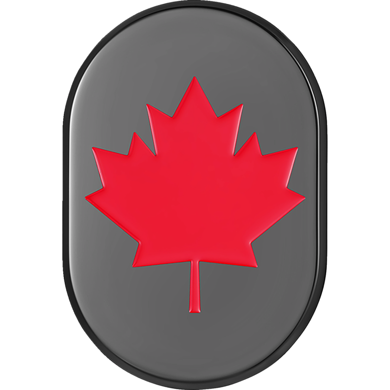 RED MAPLE LEAF ANTENNA COVER LEFT BLACK