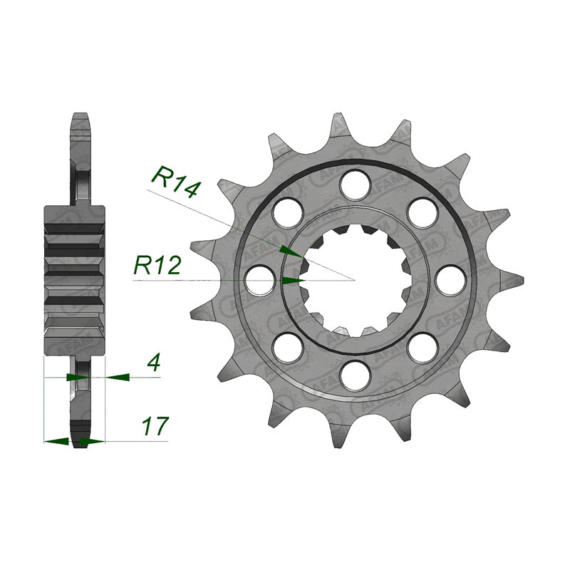 FRONT SPROCKET 520P 14T