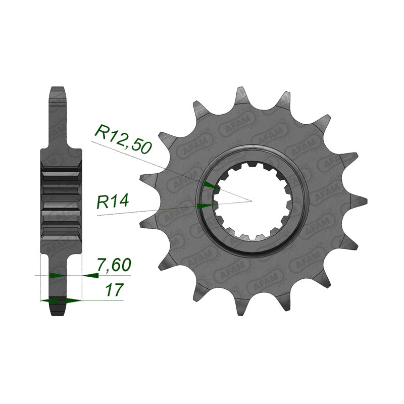 FRONT SPROCKET 525P 14T