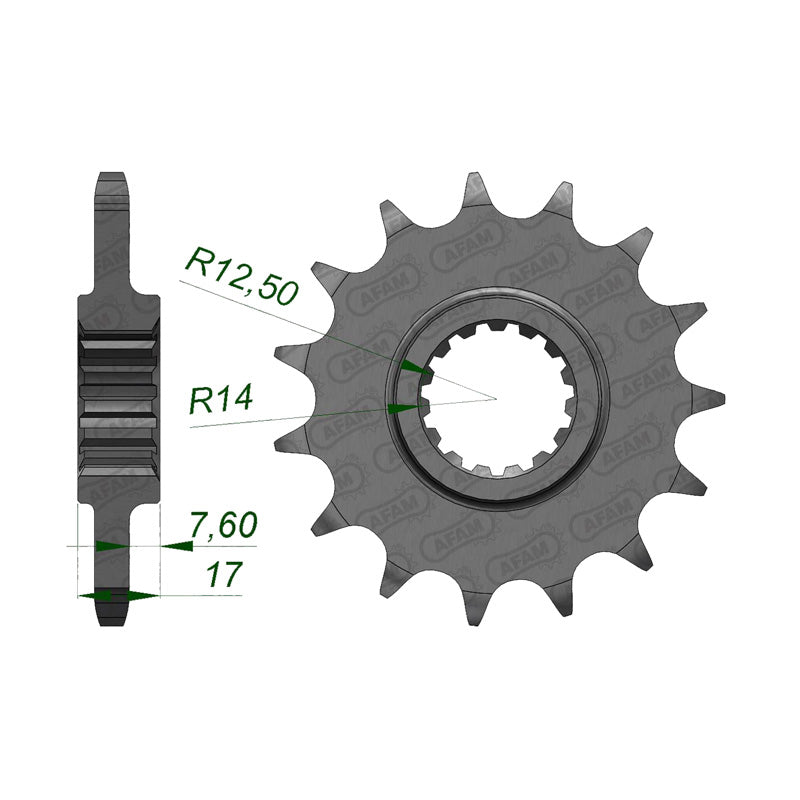 FRONT SPROCKET 525P 16T