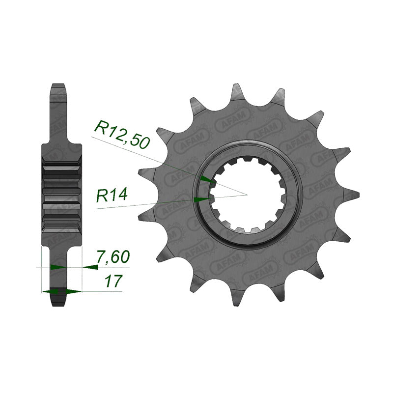FRONT SPROCKET 525P 15T