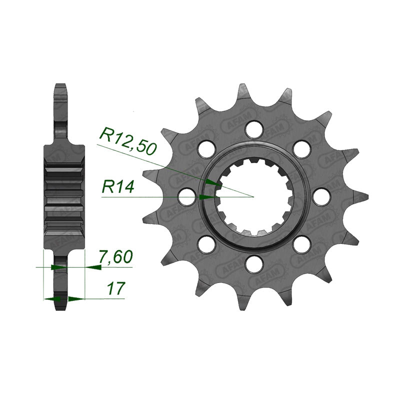 FRONT SPROCKET 520P 15T