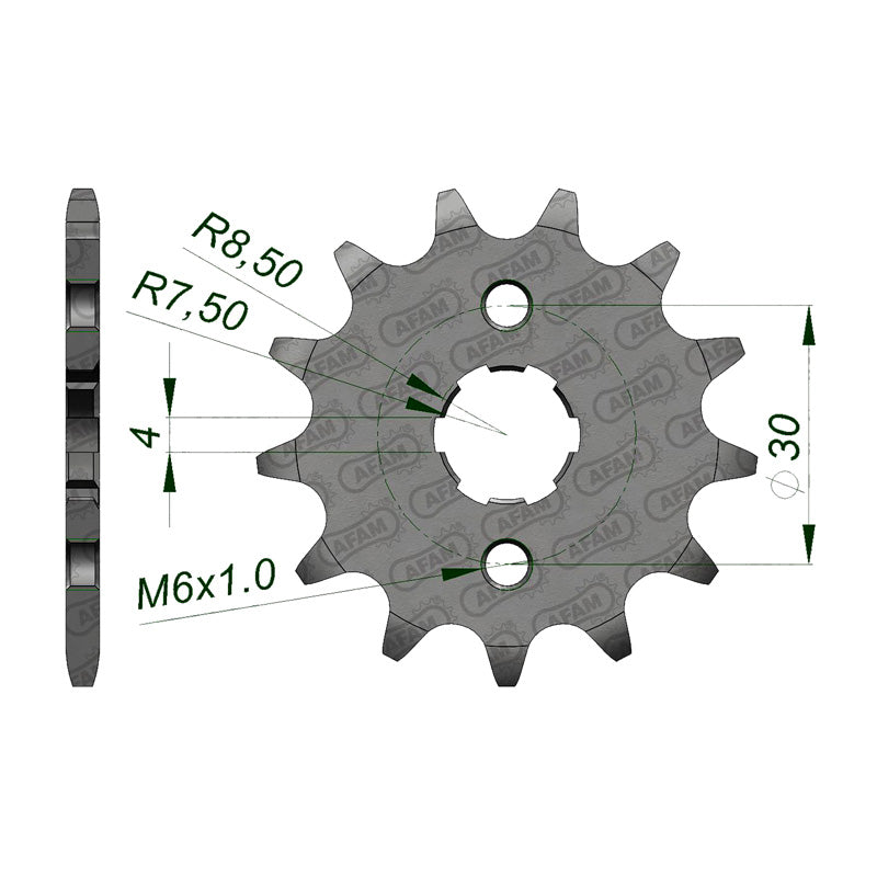 FRONT SPROCKET 420P 13T