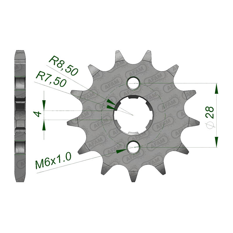 FRONT SPROCKET 428P 13T