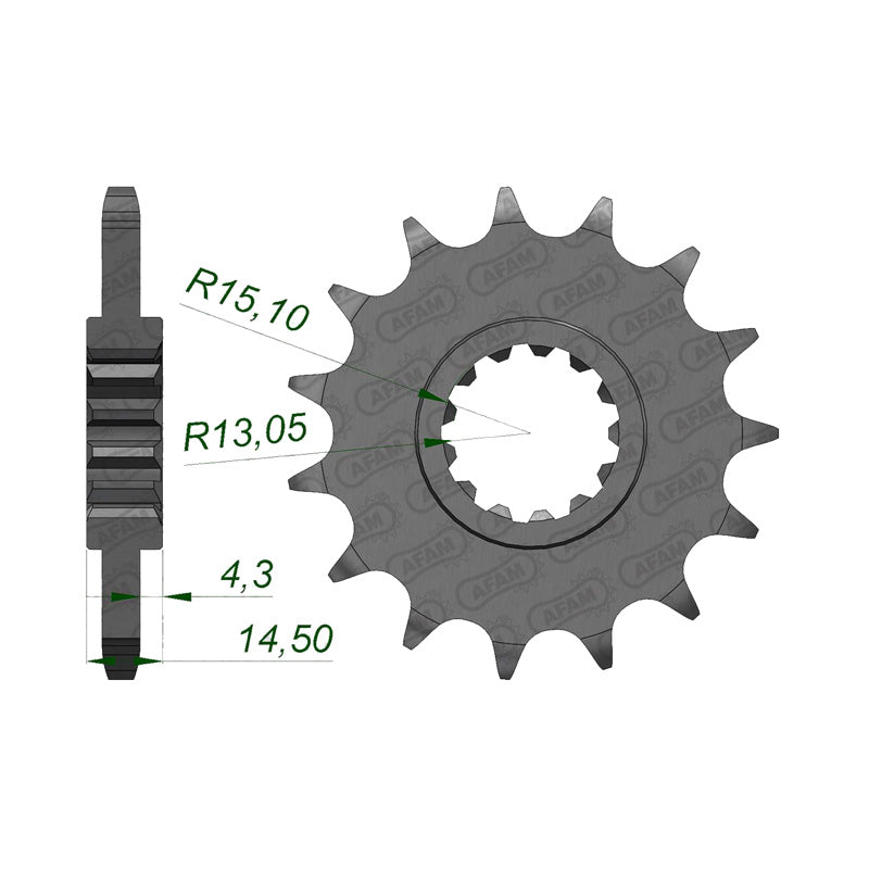 FRONT SPROCKET 525P 15T