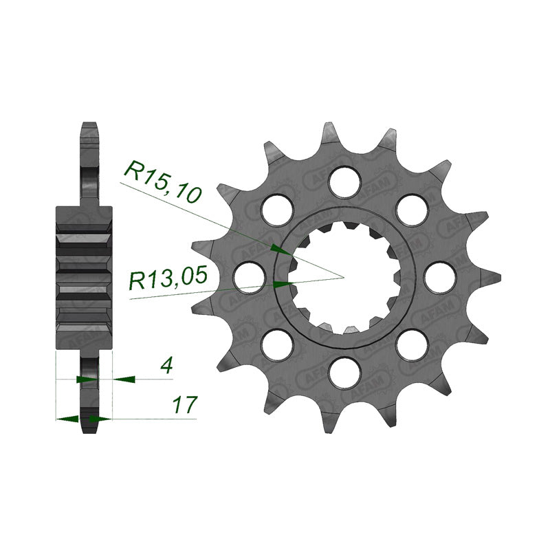 FRONT SPROCKET 520P 14T