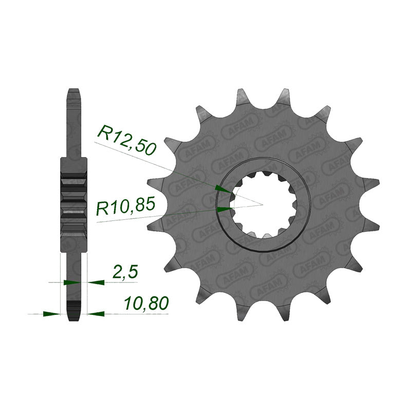 FRONT SPROCKET 520P 16T