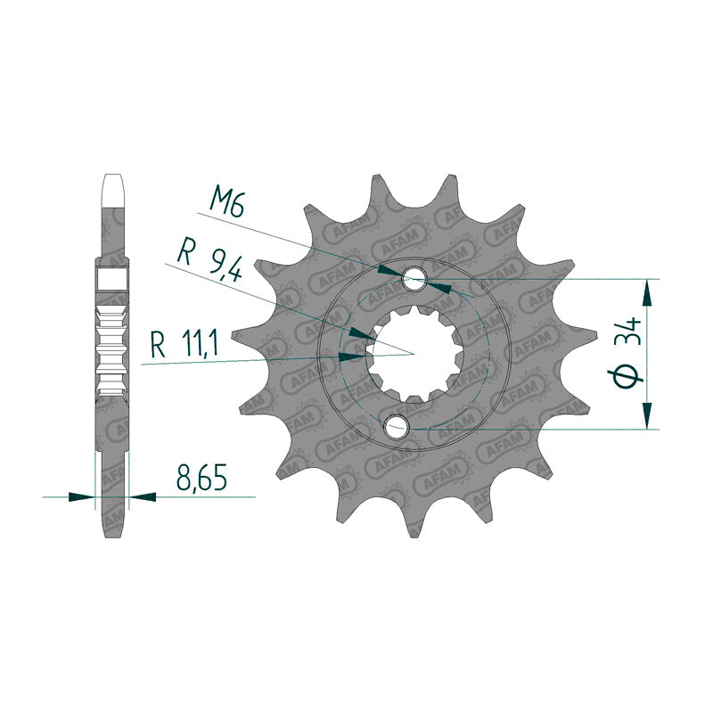 FRONT SPROCKET 520P 14T