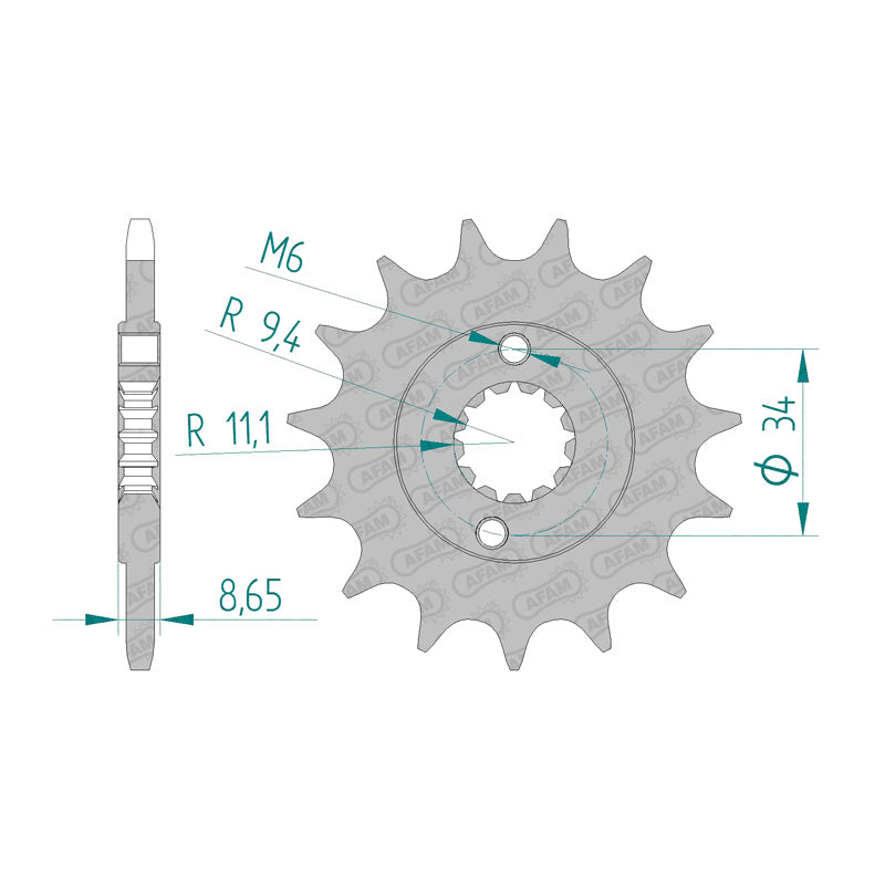FRONT SPROCKET 520P 15T