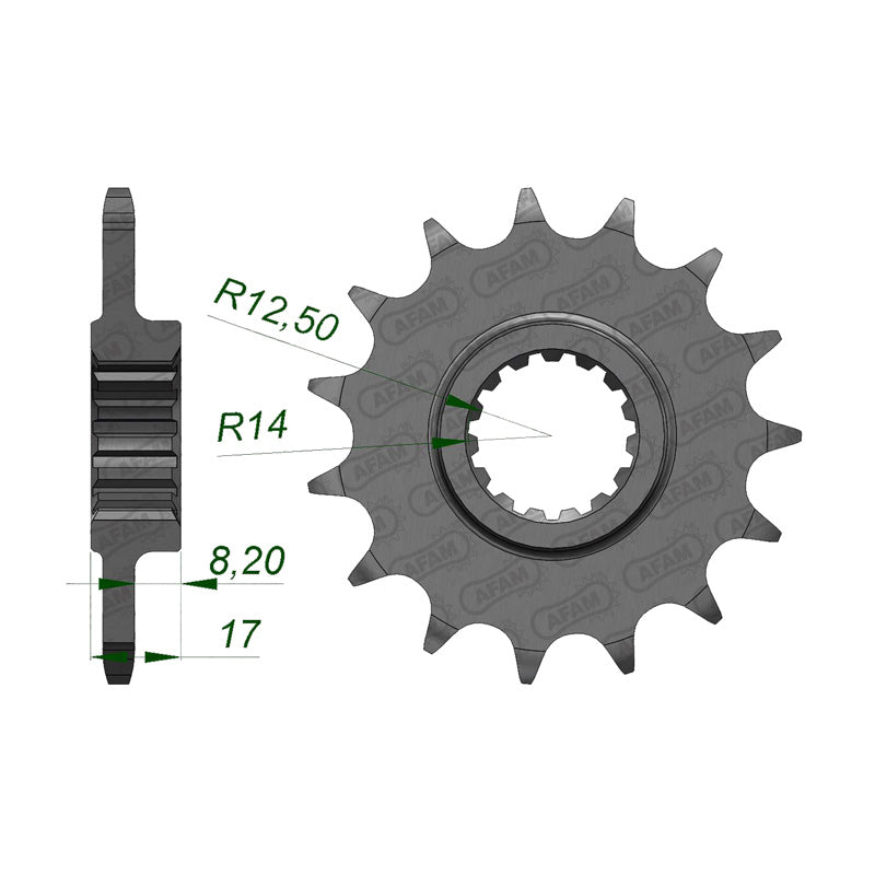 FRONT SPROCKET 520P 14T