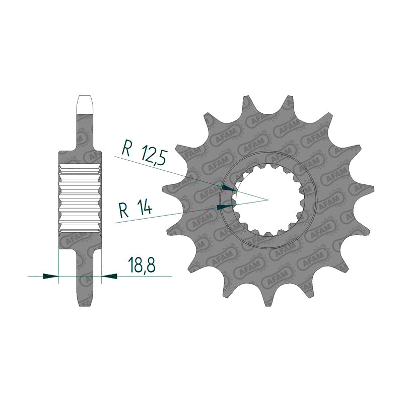 FRONT SPROCKET 525P 15T