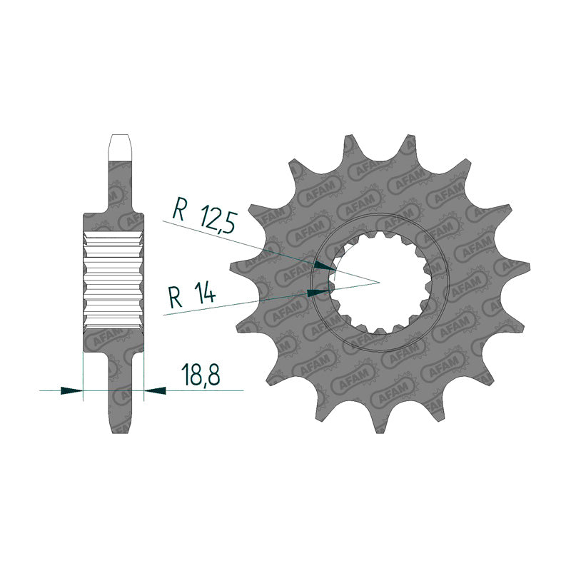 SPR.AV APRILIA TUONO 1100 16-18 16T (61801-16)