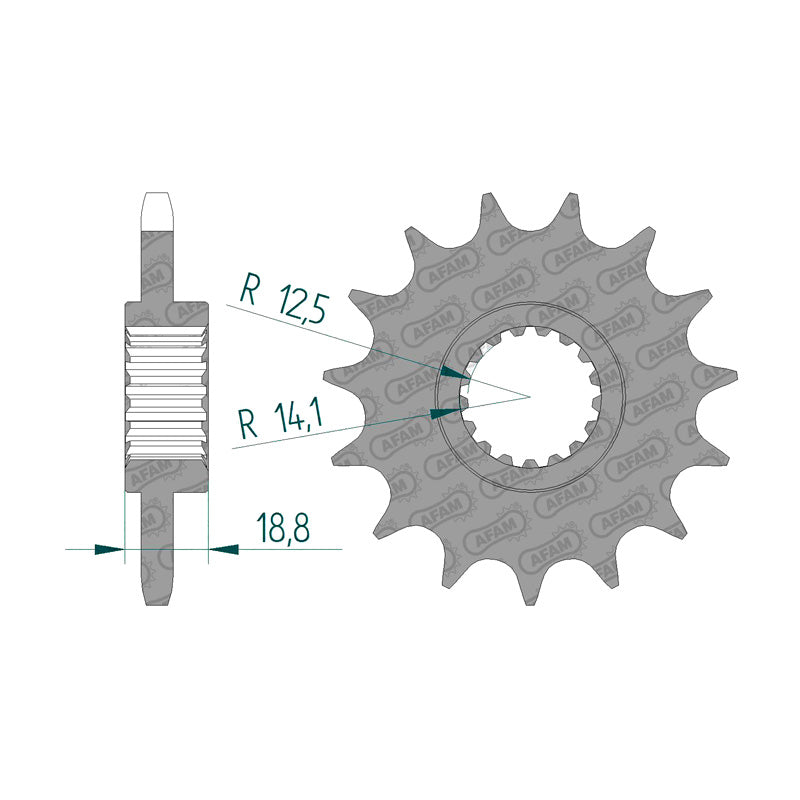 FRONT SPROCKET 525P 16T
