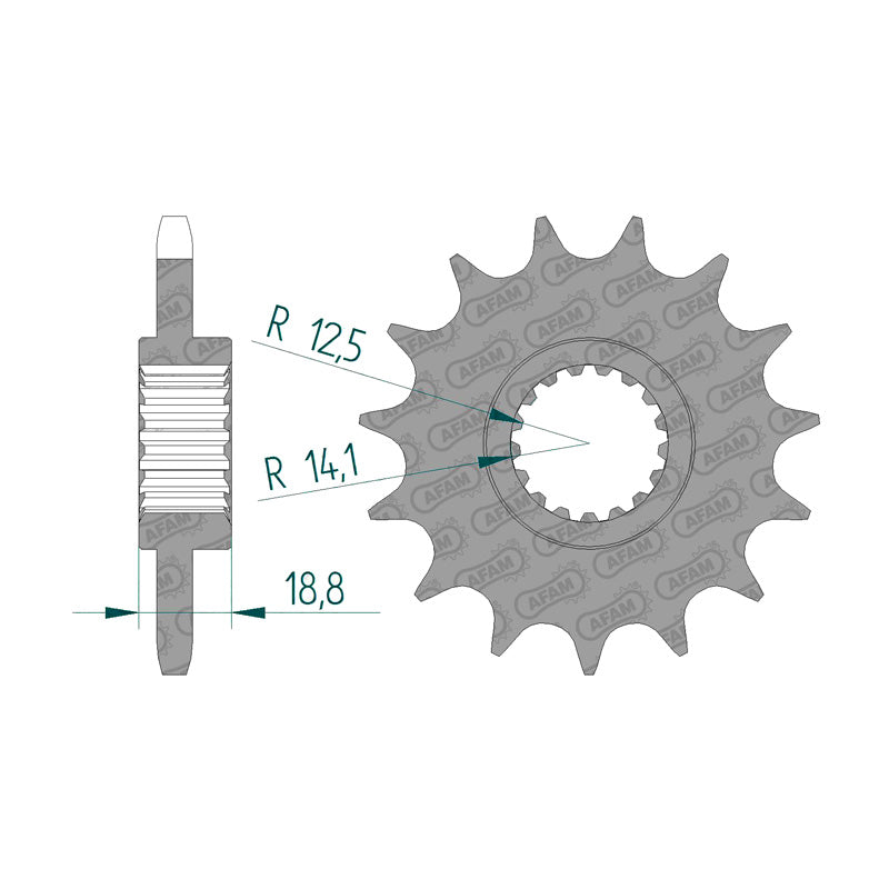 FRONT SPROCKET 525P 17T