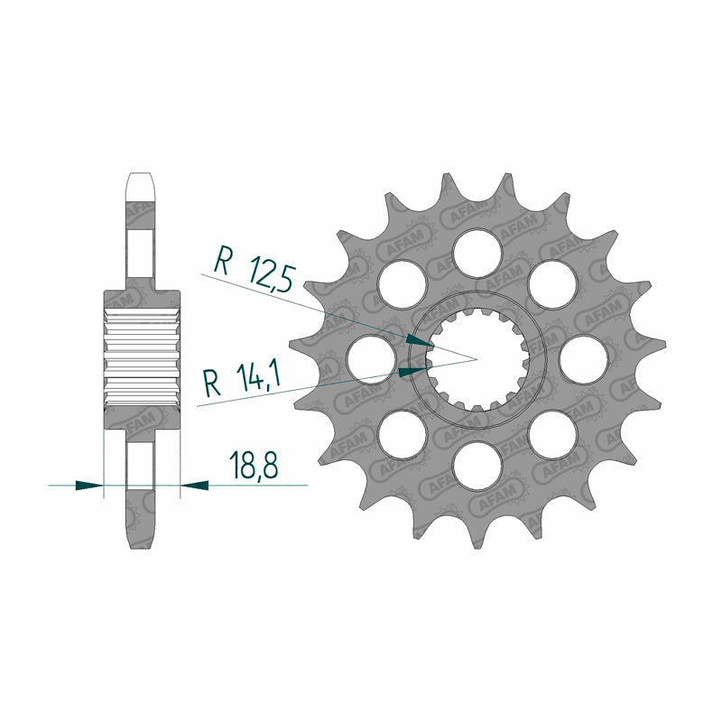 FRONT SPROCKET 525P 19T