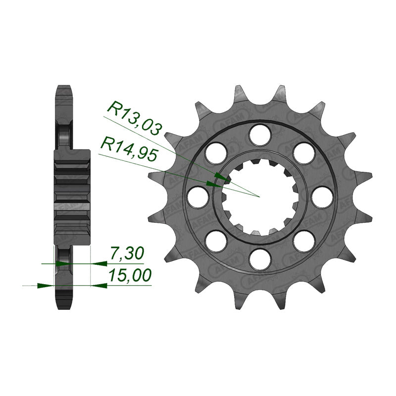 FRONT SPROCKET 525P 15T