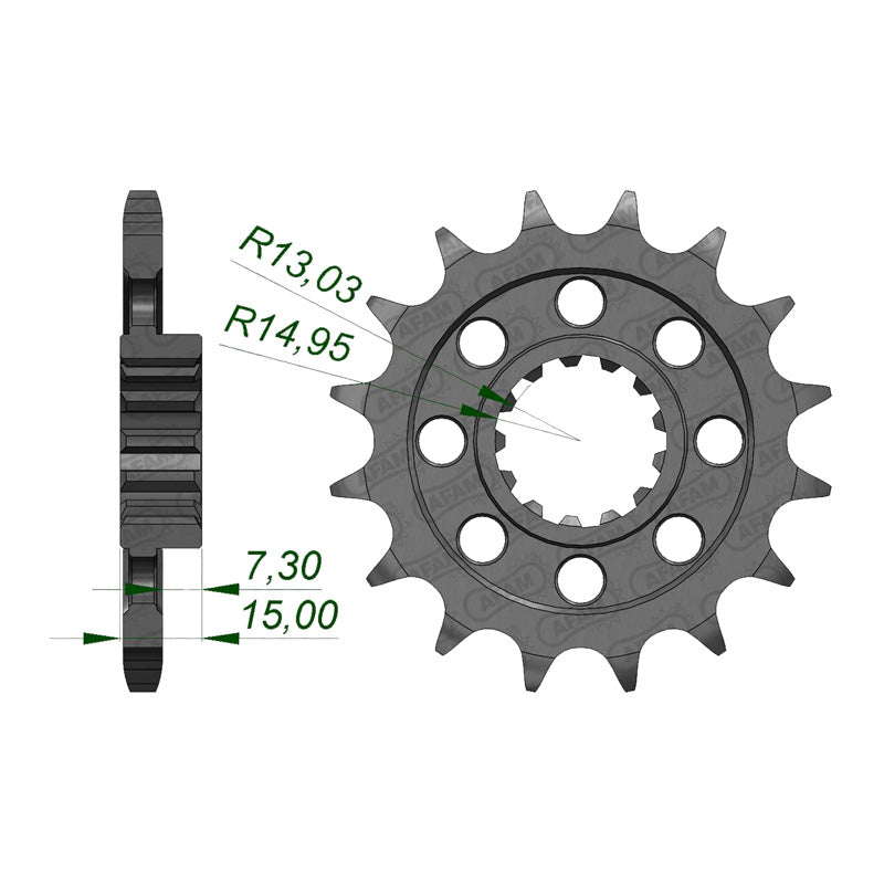 FRONT SPROCKET 525P 16T