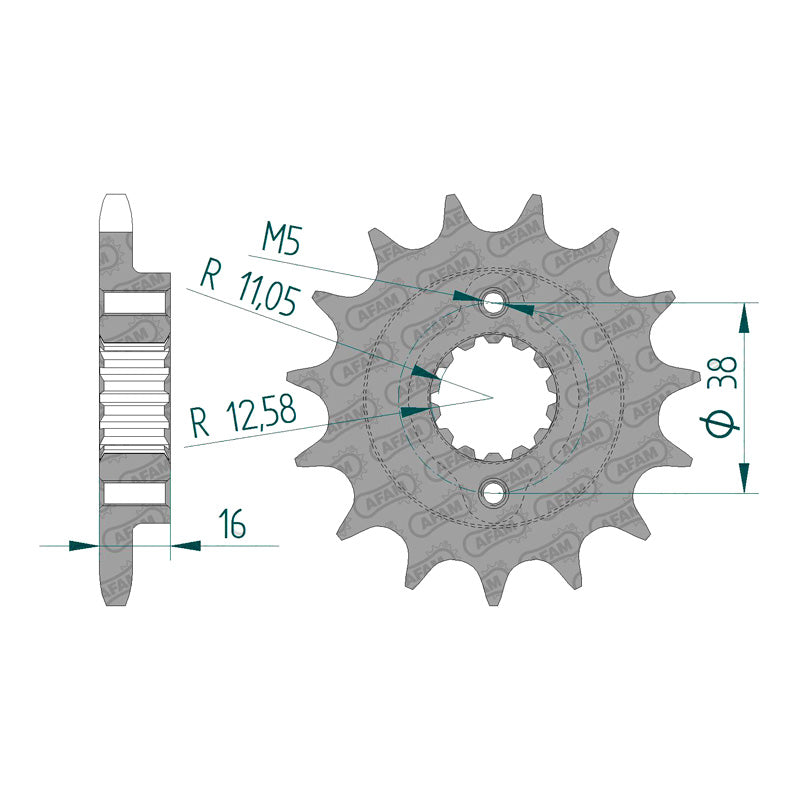 FRONT SPROCKET 525P 14T