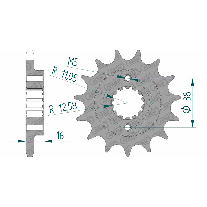 FRONT SPROCKET 525P 15T