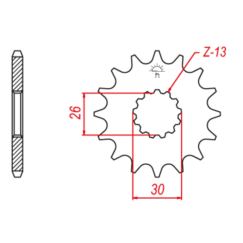 FRONT SPROCKET 530P 18T