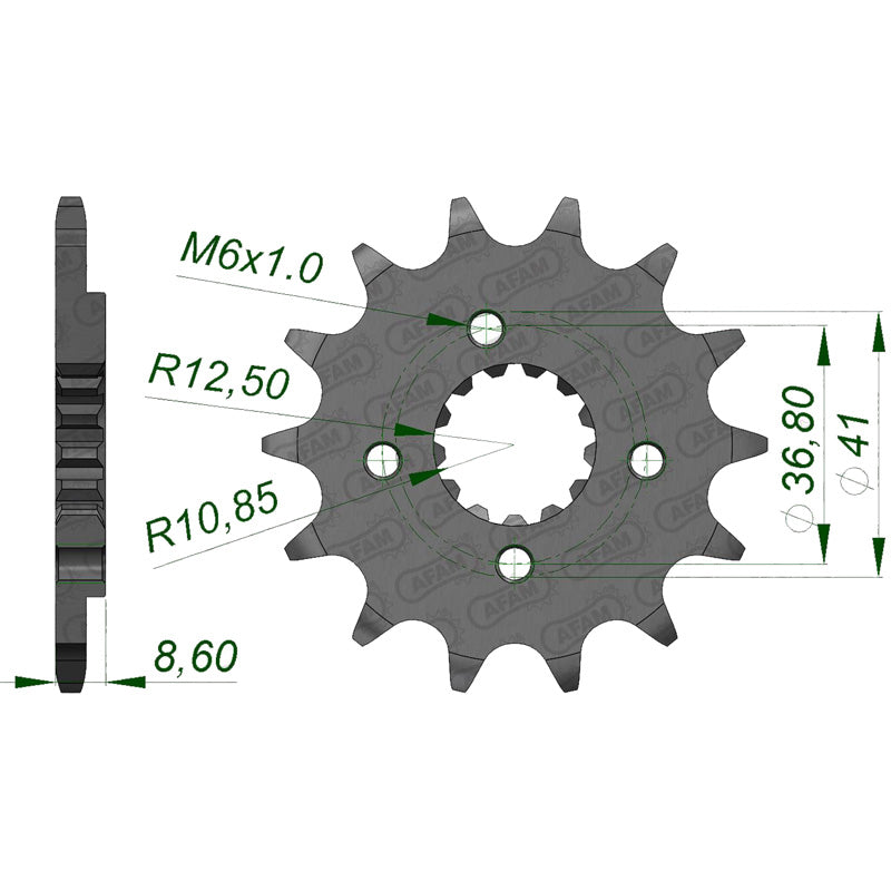 SPROCKET FR.13T POLARIS 500/525 05-08.