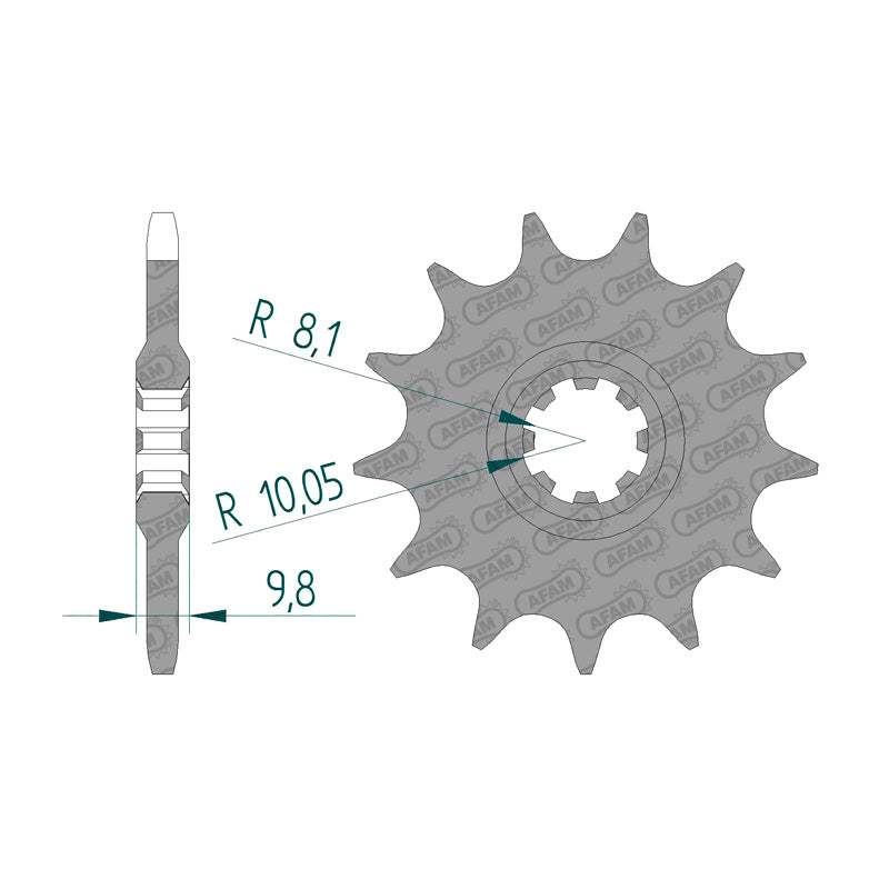 @SPROCKET FR. HUSQ.CR125/250/390 77-82(64300-12)