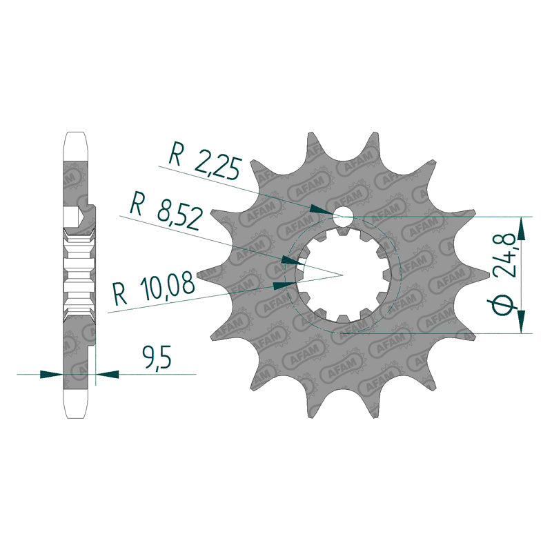 FRONT SPROCKET 428P 13T