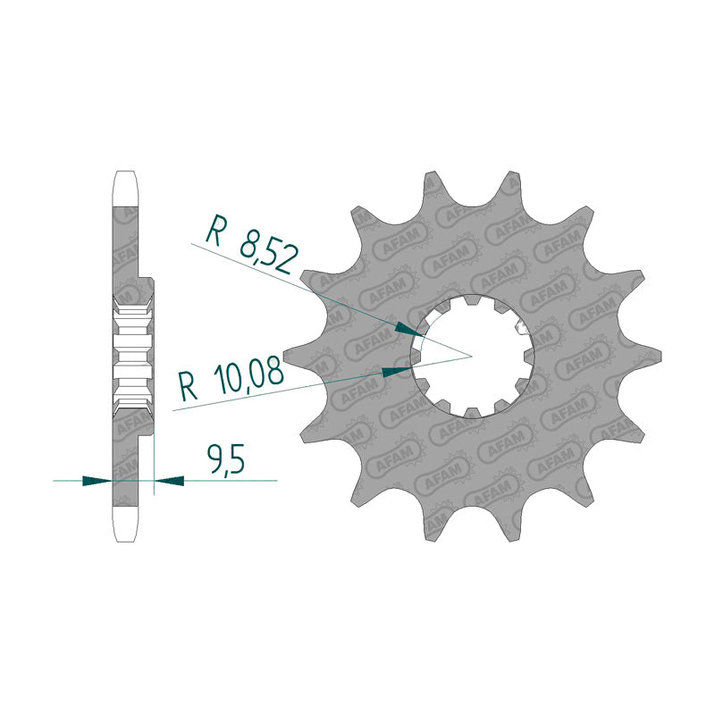 FRONT SPROCKET 420P 13T