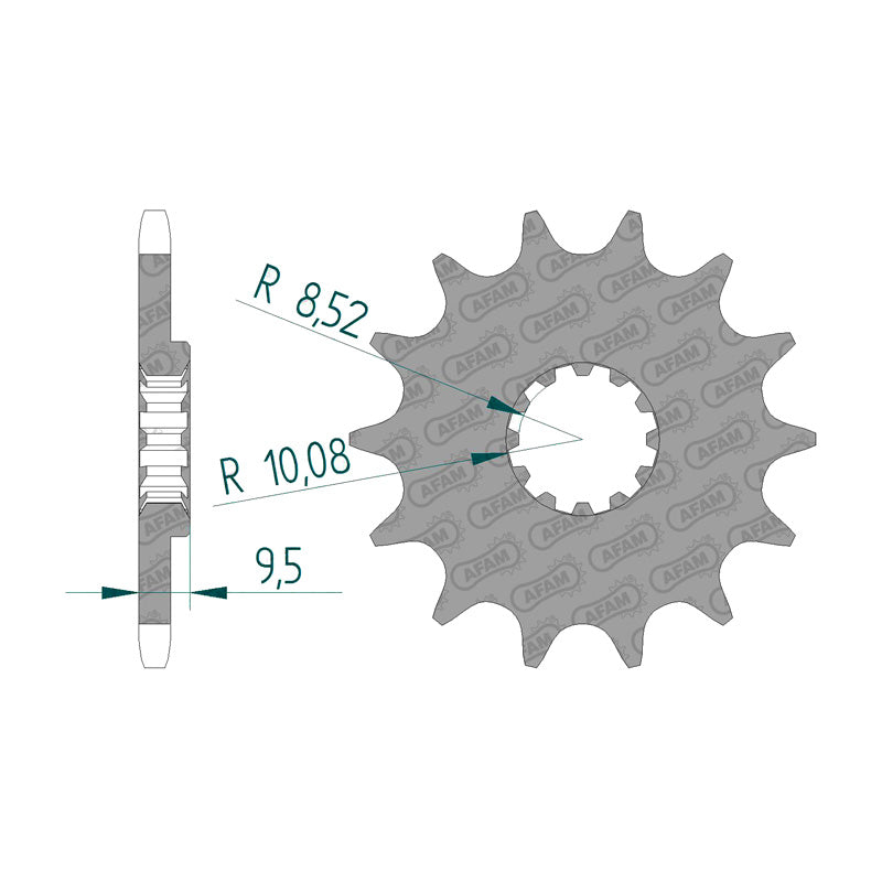 FRONT SPROCKET 420P 14T