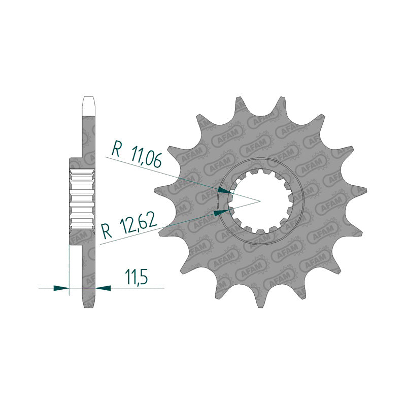 FRONT SPROCKET 520P 17T