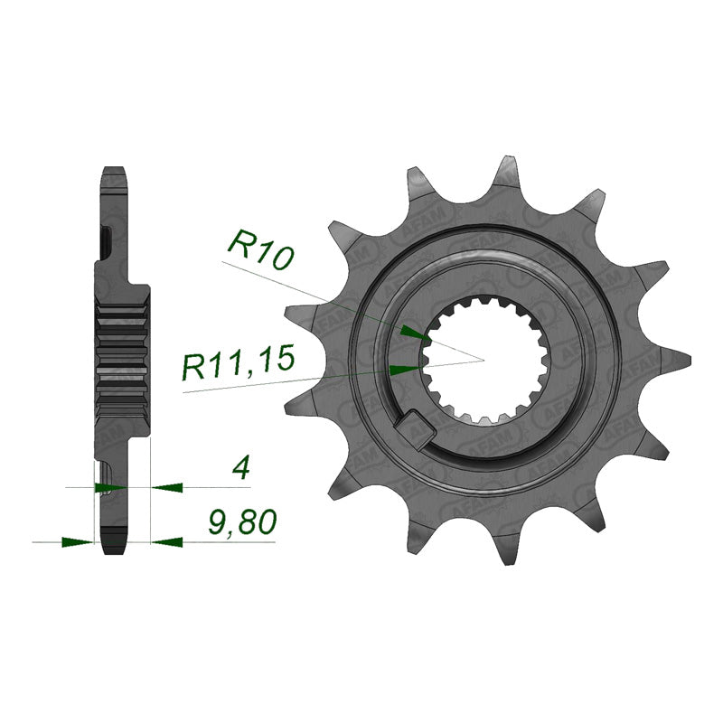 FRONT SPROCKET 520P 13T