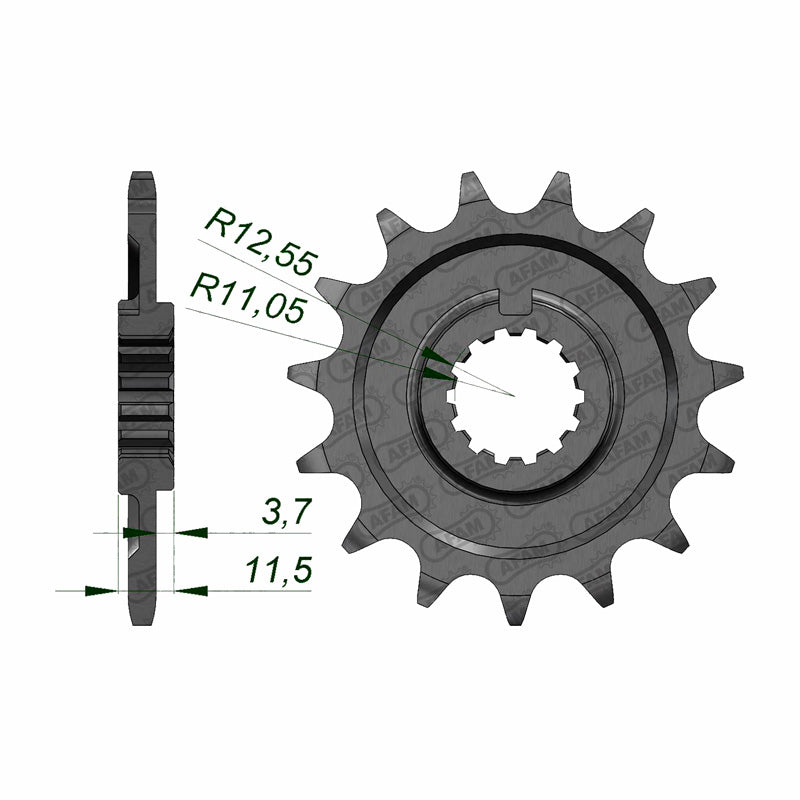 FRONT SPROCKET 520P 14T