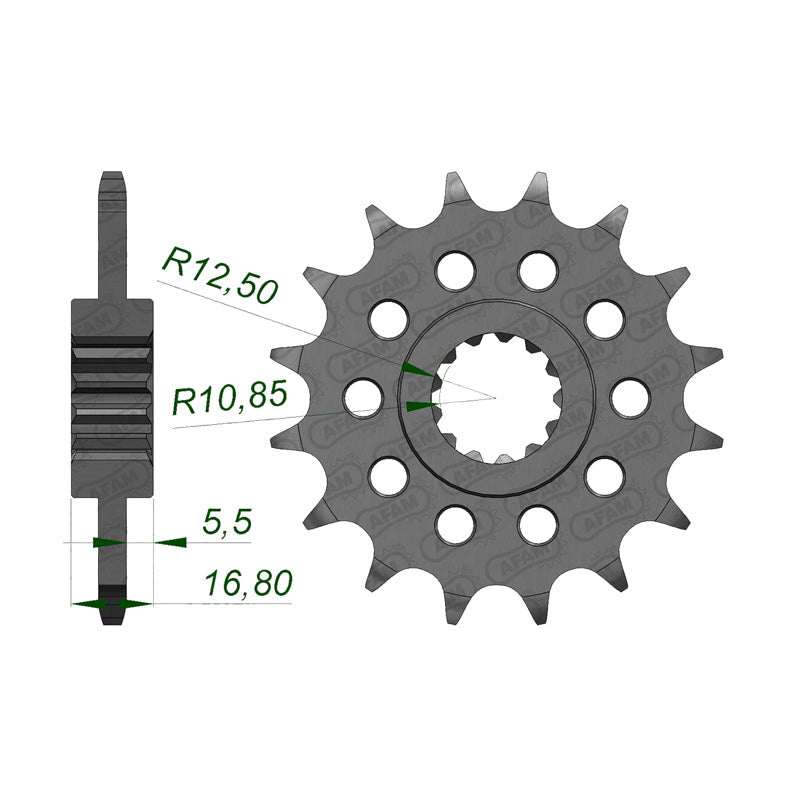 FRONT SPROCKET 520P 16T