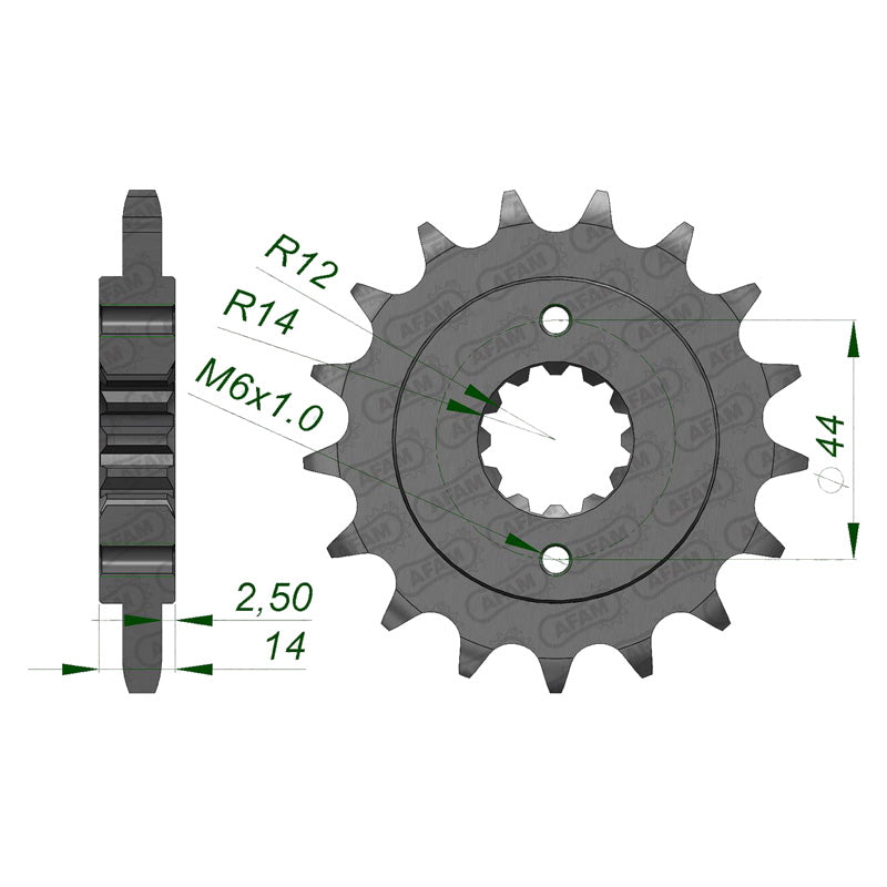 FRONT SPROCKET 525P 17T