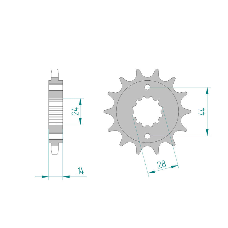 FRONT SPROCKET 525P 17T