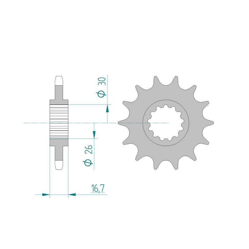 FRONT SPROCKET 525P 15T