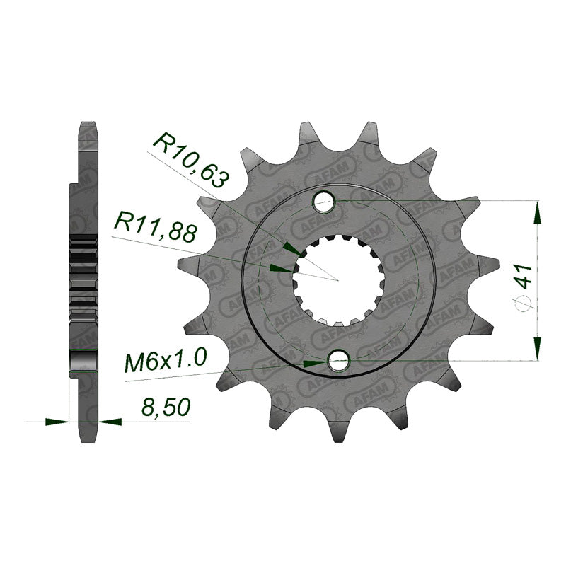 FRONT SPROCKET 520P 15T